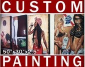 Custom Original Acrylic Painting by JEREMY WORST 30 x 20