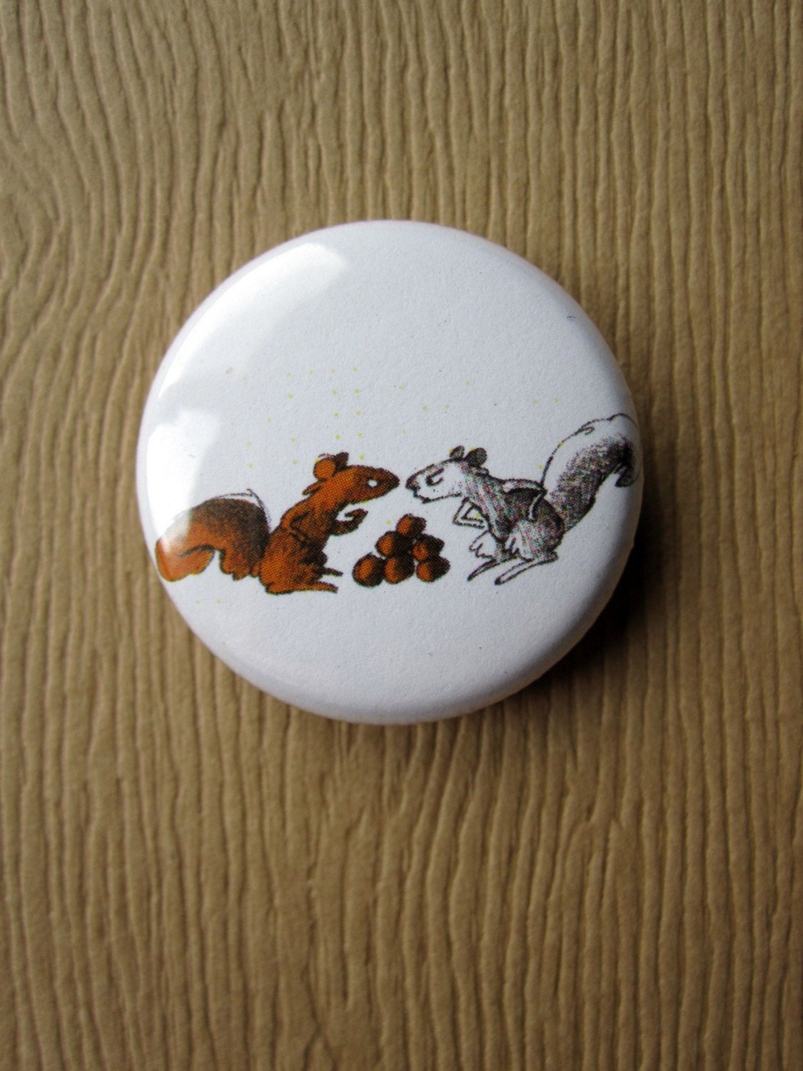 Angry Squirrel Pinback Button