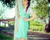 Custom order /Bridesmaid mint  dress/ Cocktail mint dress /Bridesmaid dresses/ Women dress/ Summer dress