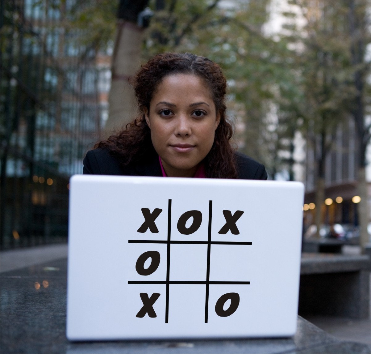Tic Tac Toe Laptop Decal sticker skins