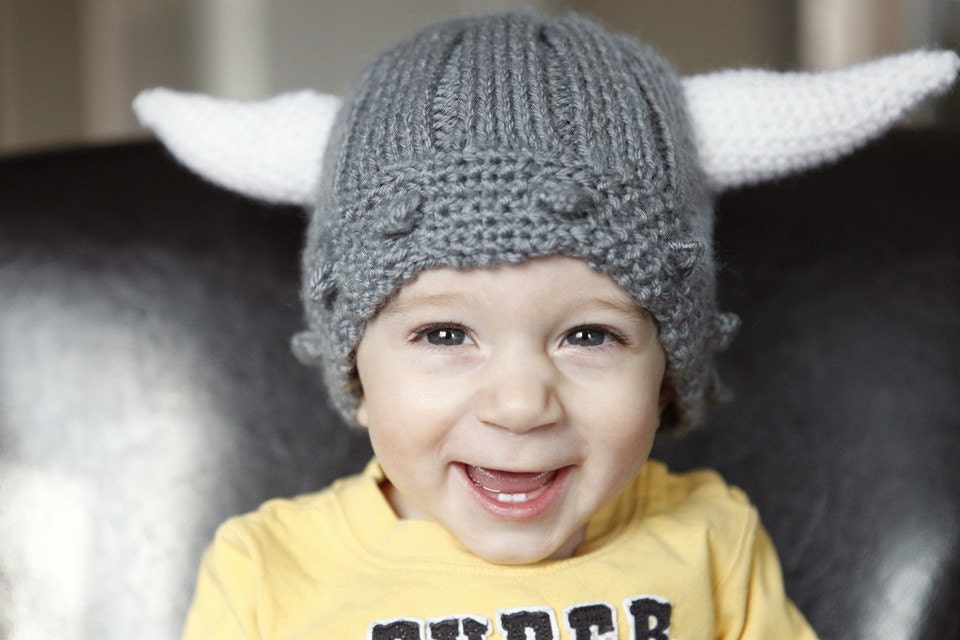 Viking Helmet - knit and crochet pattern instructions