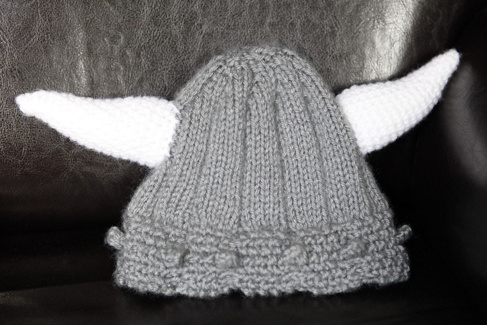 Viking Helmet - knit and crochet pattern instructions