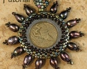 Beading Tutorial - Captured Coin Pendant