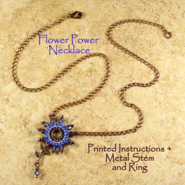 Tutorial and Stem and Ring - Flower Power Necklace