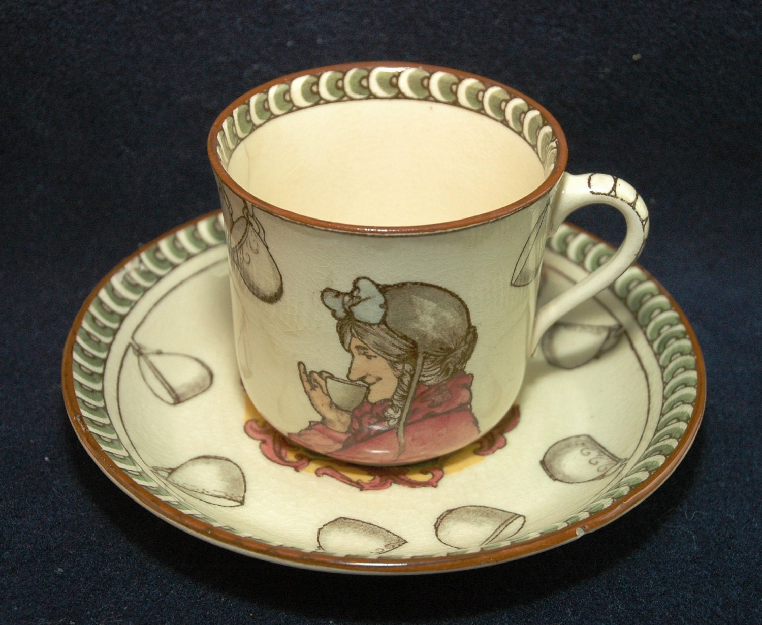 Vintage Royal Doulton Cup/Saucer Teatime Sayings