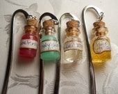 Wizard Potion Charm Bookmark, Choose One Mini Polyjuice, Felix Felicis, Amortentia and Veritaserum Potion