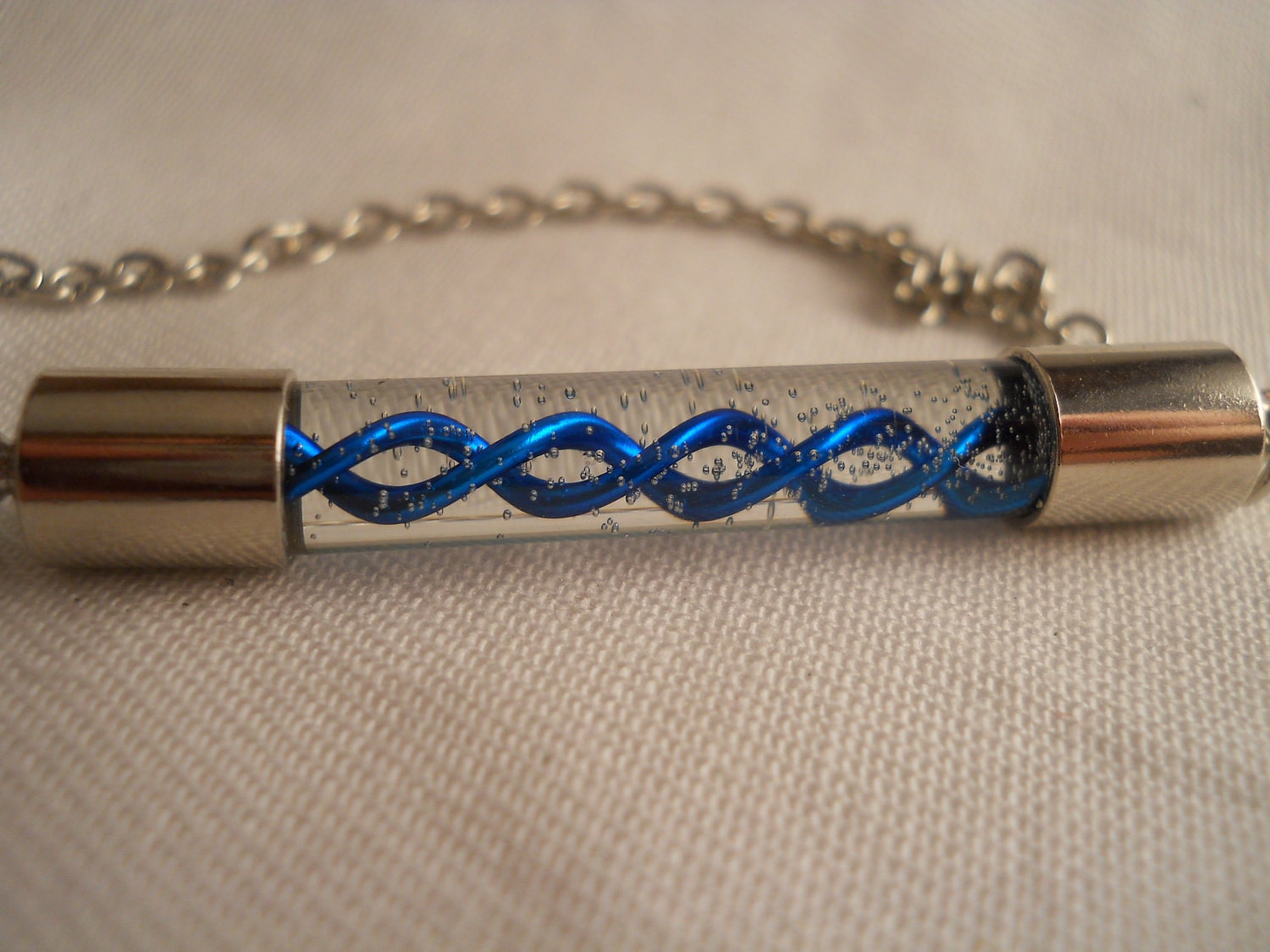 Resident Evil Blue T Virus Shield Necklace