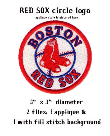 BOSTON RED SOX circle & applique logo