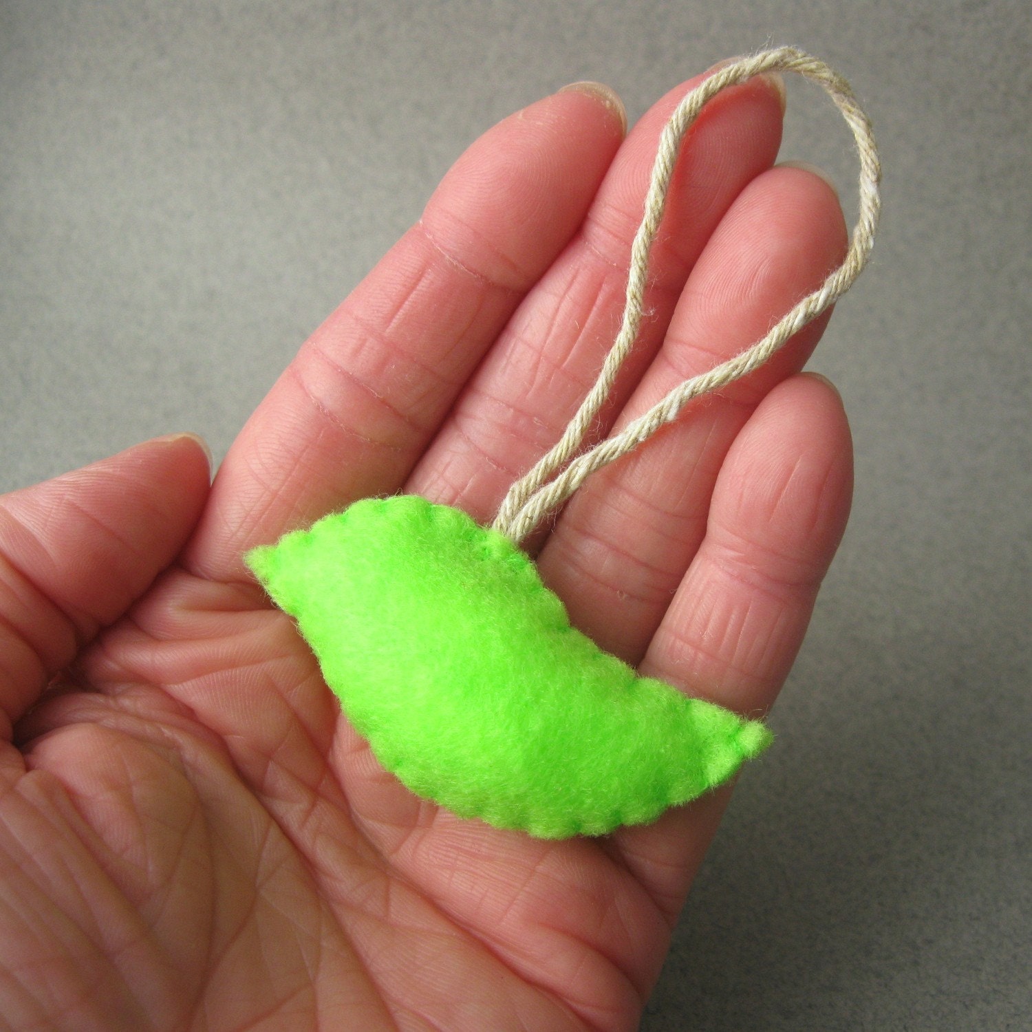 Neon Green Bird Eco-Friendly Christmas Ornament Recycled