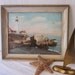 Brass Sailboat, Tall Sunfish Style Boat, vintage charm, beach cottage, lake house, seaside decor, nautical objet d'art