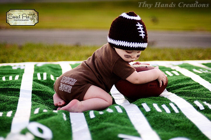 Boy Touchdown Football Onesie Set