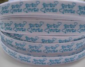 3/8 TuTu Cute white Grosgrain Ribbon 5 Yards Making Hair Bow Supplies Printed Ribbon by the Yard we sell wholesale
