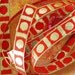 Woven -2 meter- Imported reversible ribbons-metallic-shiny-gold-orange-1/2 inch wide