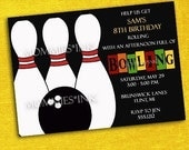 Ten Pin Bowling Party Invitation - PRINTABLE INVITATION DESIGN Il_170x135
