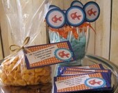 24 Personalized Goldfish Birthday Party Favor Tags and Cupcake Toppers Il_170x135