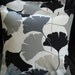 Throw pillow  black grey gray beige fan pattern Cushion covers cases shams UK designer fabric Two 18 x 18 inch handmade