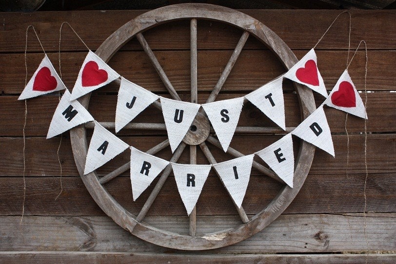 Just Married photo prop