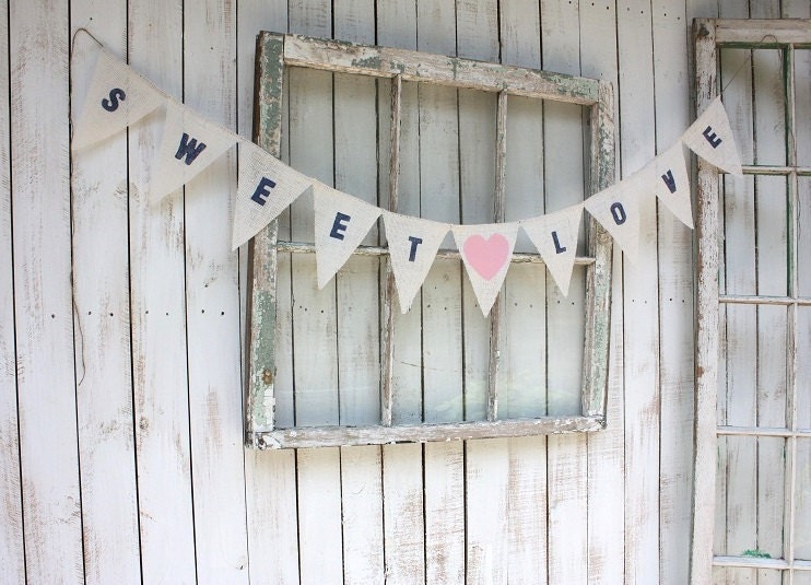 Here Come The Bride banner with font color of your choice