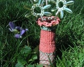 Miniature Basket, Spring Flowers Brooch or Pendant