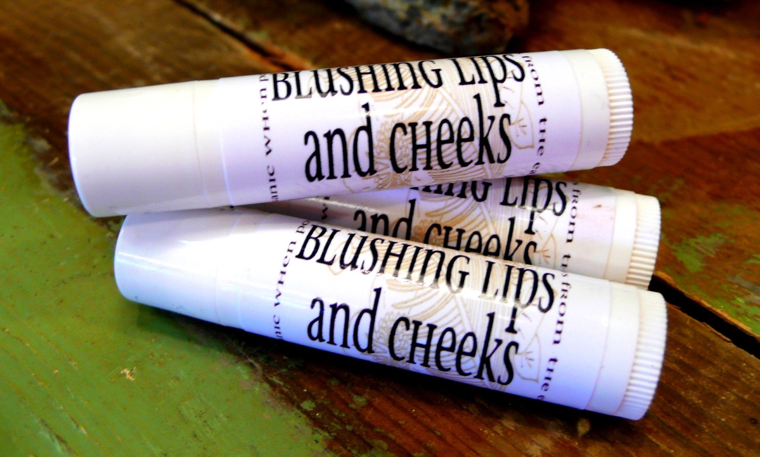 blushing lips and cheeks.  an all natural light lip and cheek blush.  organic when possible.  always from the earth.