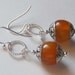 On Sale Amber Tibetan Silver Gemstone Earrings
