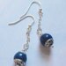 On Sale Blue Lapis and Tibetan Silver Earrings
