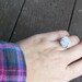 ICE QUEEN. Non Traditional Engagement or promise ring- Made to order-Any size .Crystal Druzy and sterling silver ring. Front Page on Etsy