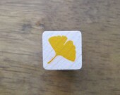 Ginkgo Stamp - Mini Ginkgo Leaf / Ginko