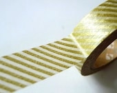 MT Gold Washi Tape Japanese Gold Stripe- PrettyTape
