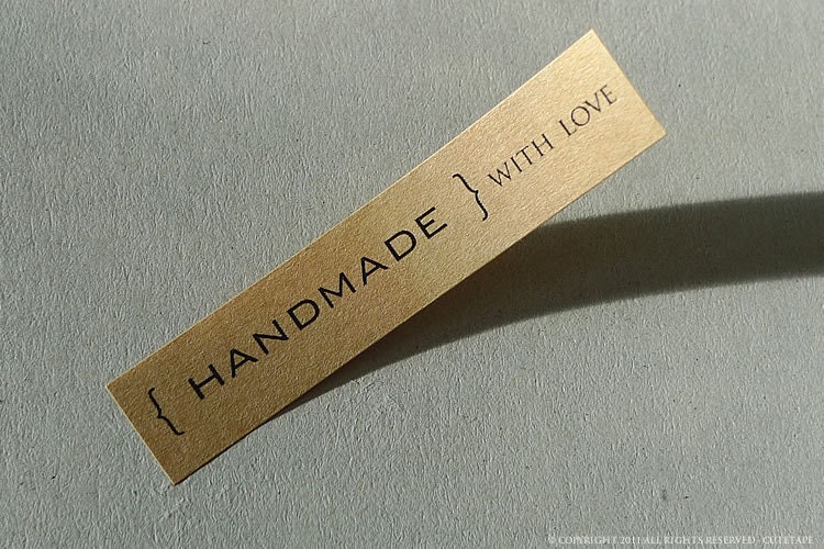 Handmade With Love STICKERS - Kraft stickers - 104