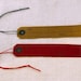 Japanese Wax Paper Hang Tag Brown and Deep Red Set of 10