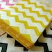 Chevron Paper Bags YELLOW 2.75 x 4 Pack of 20