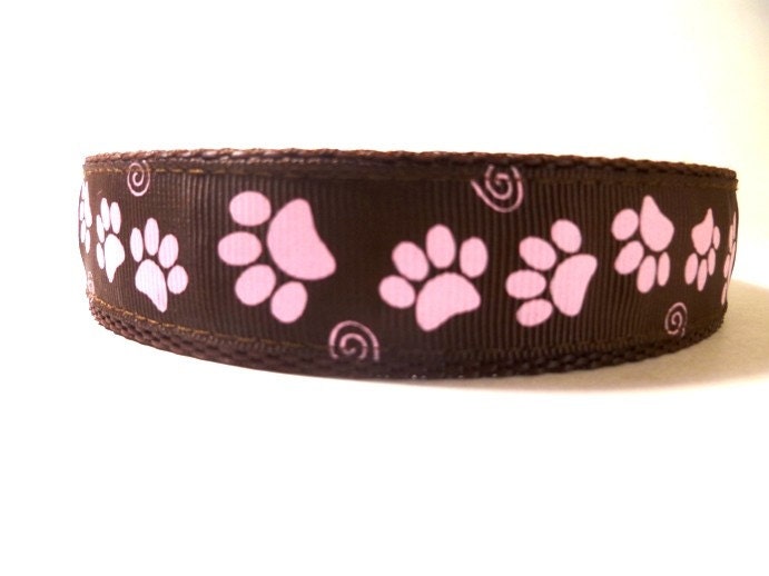 Dog Leash - Pink Paws