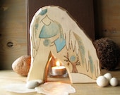 Winter Queen - waldorf toy - nature table decoration - carved, burned, painted