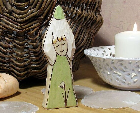 Snow-drop - The spring thawn  FAIRY - cake topper - waldorf inspired toy