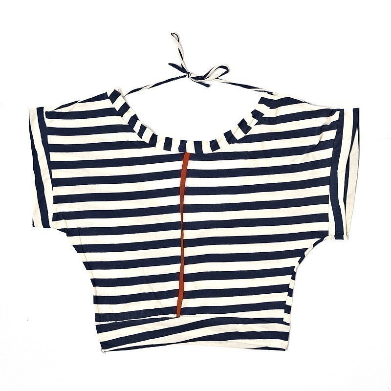 NEW COLOR Strips Open back  T-shirt choose your color