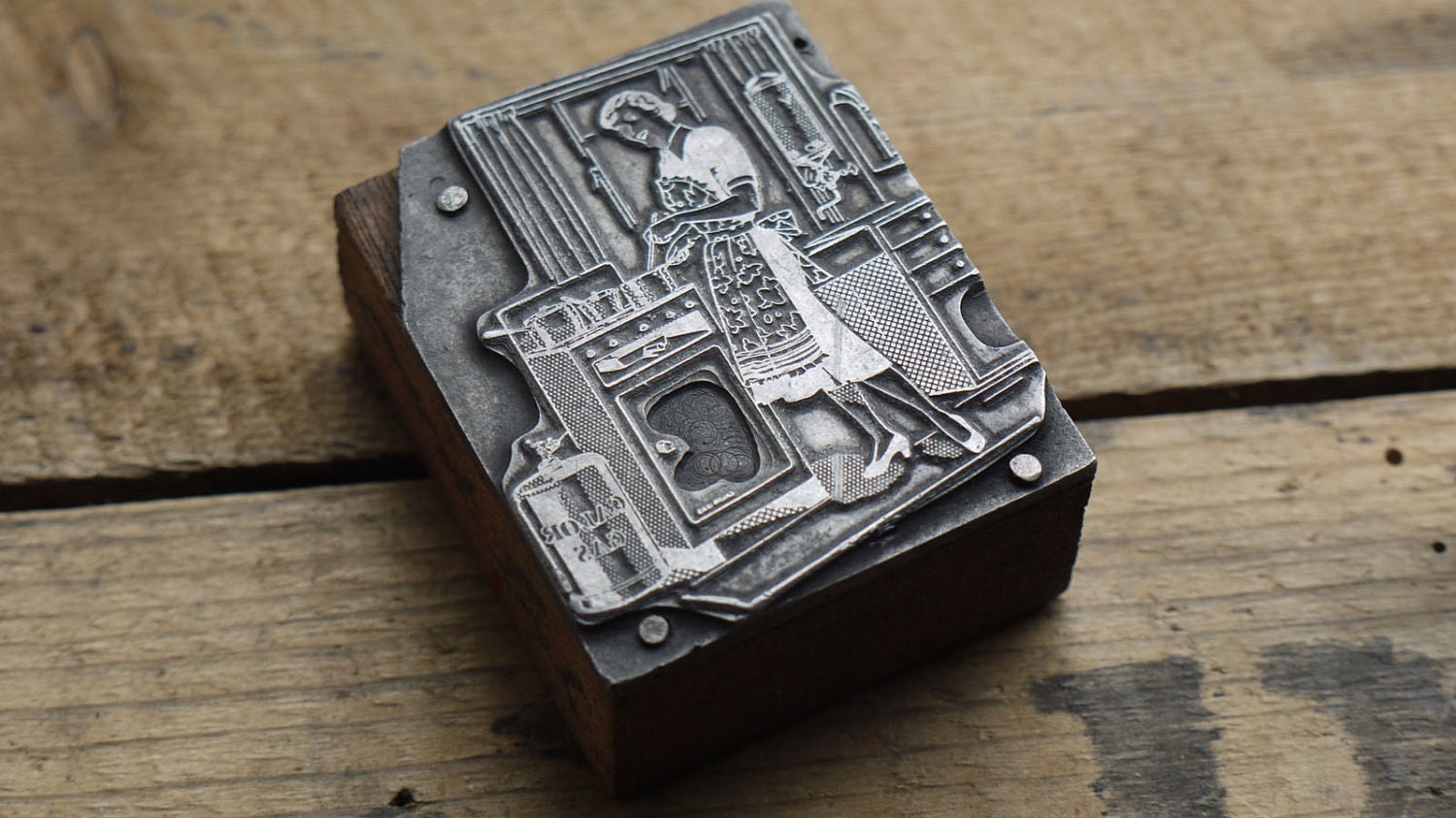 Letterpress Retro Notebook. Food for thought