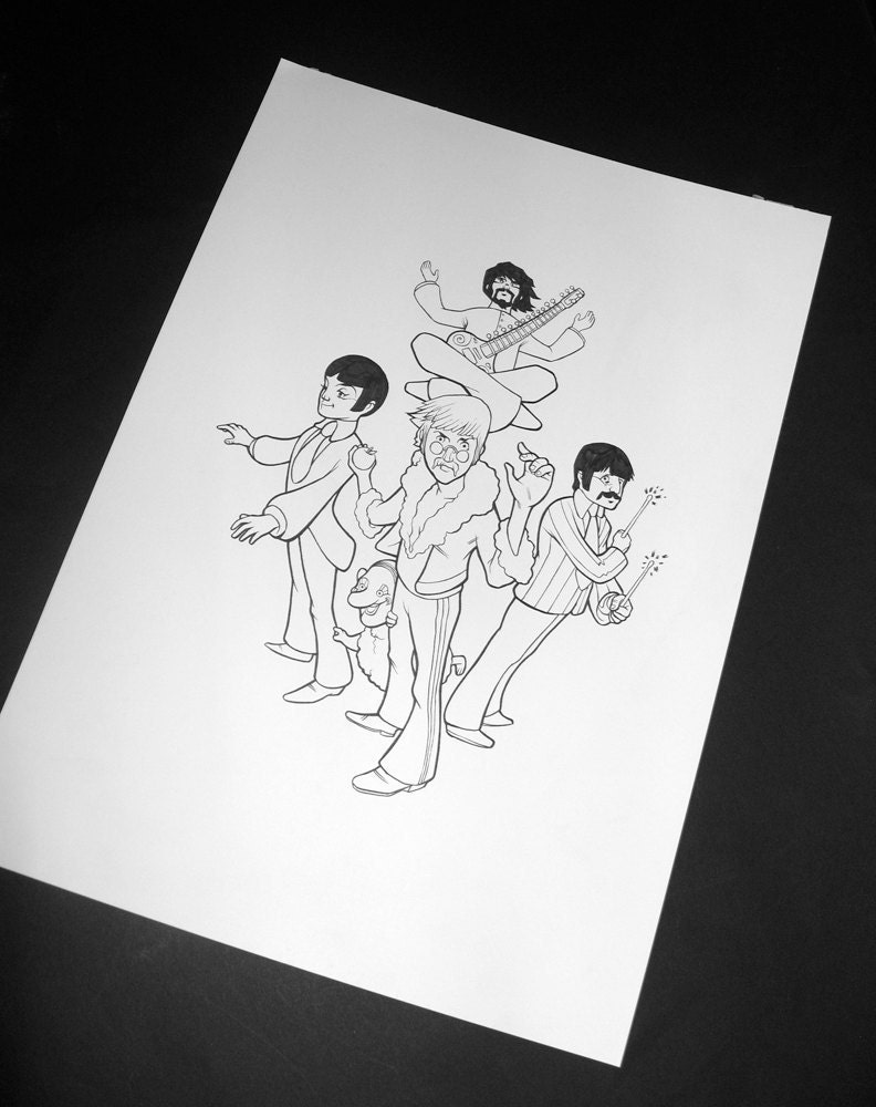 Super Beatles - Ink work