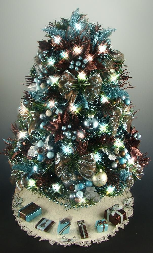 Turquoise Christmas Tree Lights 