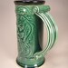 Green Man Stein/Tankard/Mug/Cup - Forest Green Glaze (36oz)