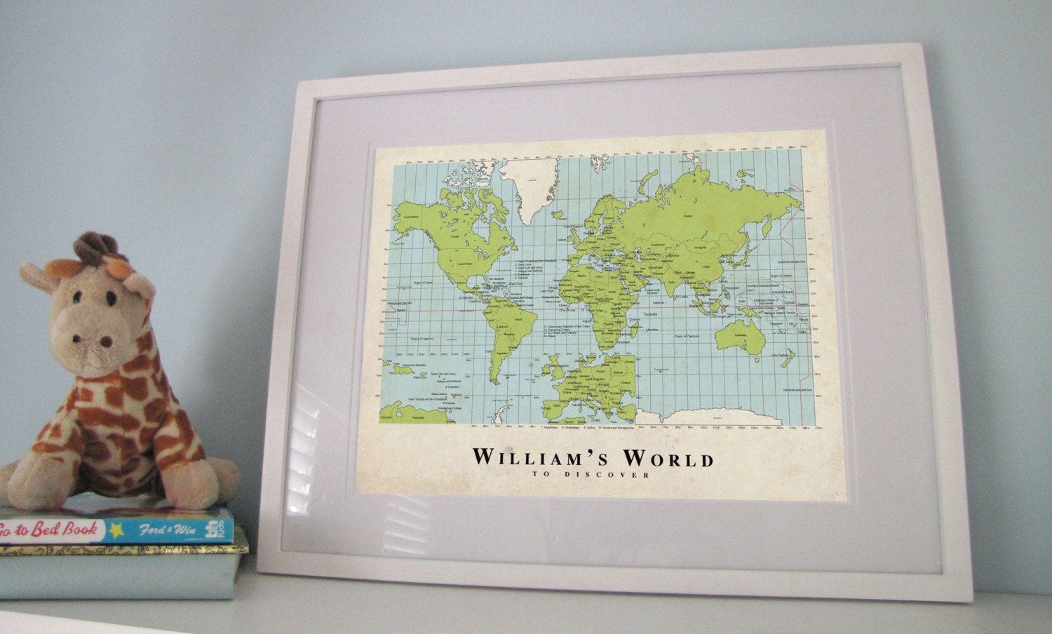 A World to Discover - Custom World Map Poster