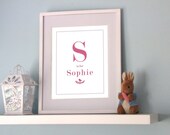 S is for Sophie (customize with your child's name)