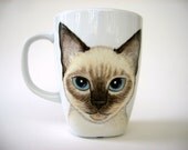 Custom  Pet Portrait  Mug -Personalized, Hand painted -Made to order- Personalized Gift