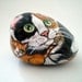 Mother Calico Cat  Rock and her ginger kitty baby, Stone Art Decor,  for pet lovers cat lovers, collectibles
