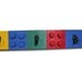 RESERVED FOR Kendall:  Unique Lego Style Wall Coat Rack - 3 Hooks - Children's Decor, Building Block Coat Rack, Colorful, Bright