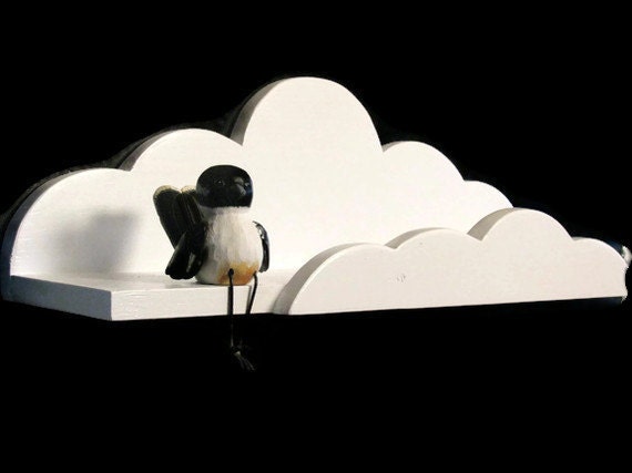 Dreamy Deluxe Cloud Shelf - Children's Decor, Aviation Theme, Airplane, Unique