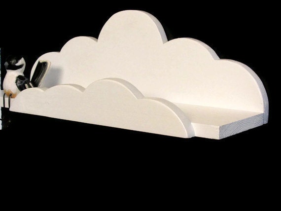 Dreamy Deluxe Cloud Shelf - Children's Decor, Aviation Theme, Airplane, Unique