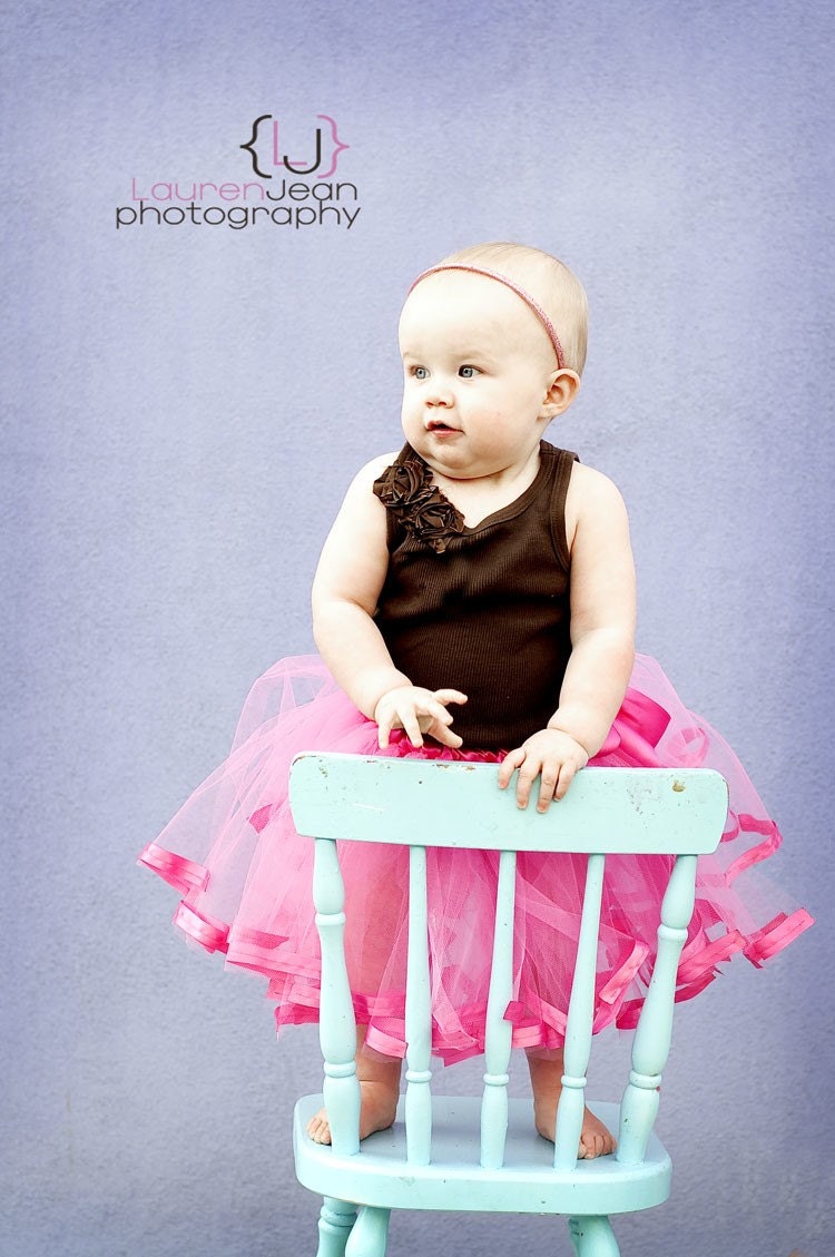 Satin Ribbon Edged PRINCESS Tutu- (3T - 6T)- You Pick the Color- Custom Order- Photography Prop - Wedding