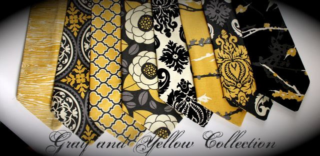 Little Guy Necktie Tie - Gray and Yellow Collection - (Newborn - 12 months) - Baby Boy Toddler - Custom Order - Wedding - Photo Prop
