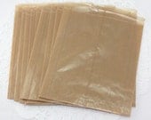 QTY 100 Brown Wax Paper Bags Food Safe, Eco-Friendly Kraft Waxed  7.5 x 6 x 1